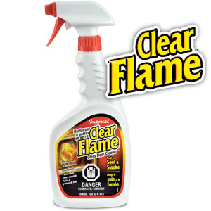 CLEAR FLAME Glass Door Cleaner